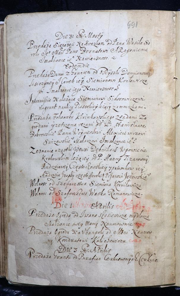 Рэестр спраў кніг Берасцейскага магістрата за люты–жнівень 1637 года (польская мова)